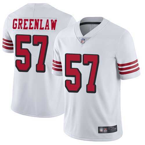 Men & Women & Youth San Francisco 49ers #57 Dre Greenlaw Limited White NFL Rush Vapor Untouchable Jersey->san francisco 49ers->NFL Jersey